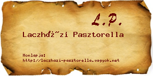 Laczházi Pasztorella névjegykártya
